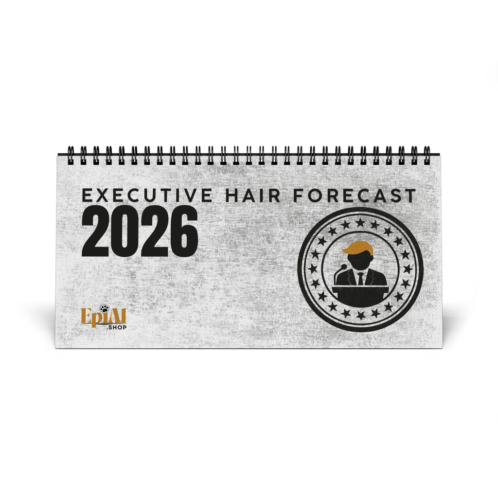 Executive Hair Forecast 2026 Desktop Calendar