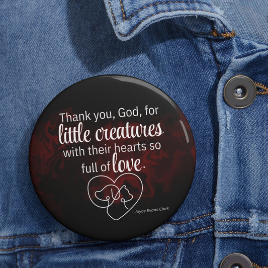 Little Creatures Pin Buttons