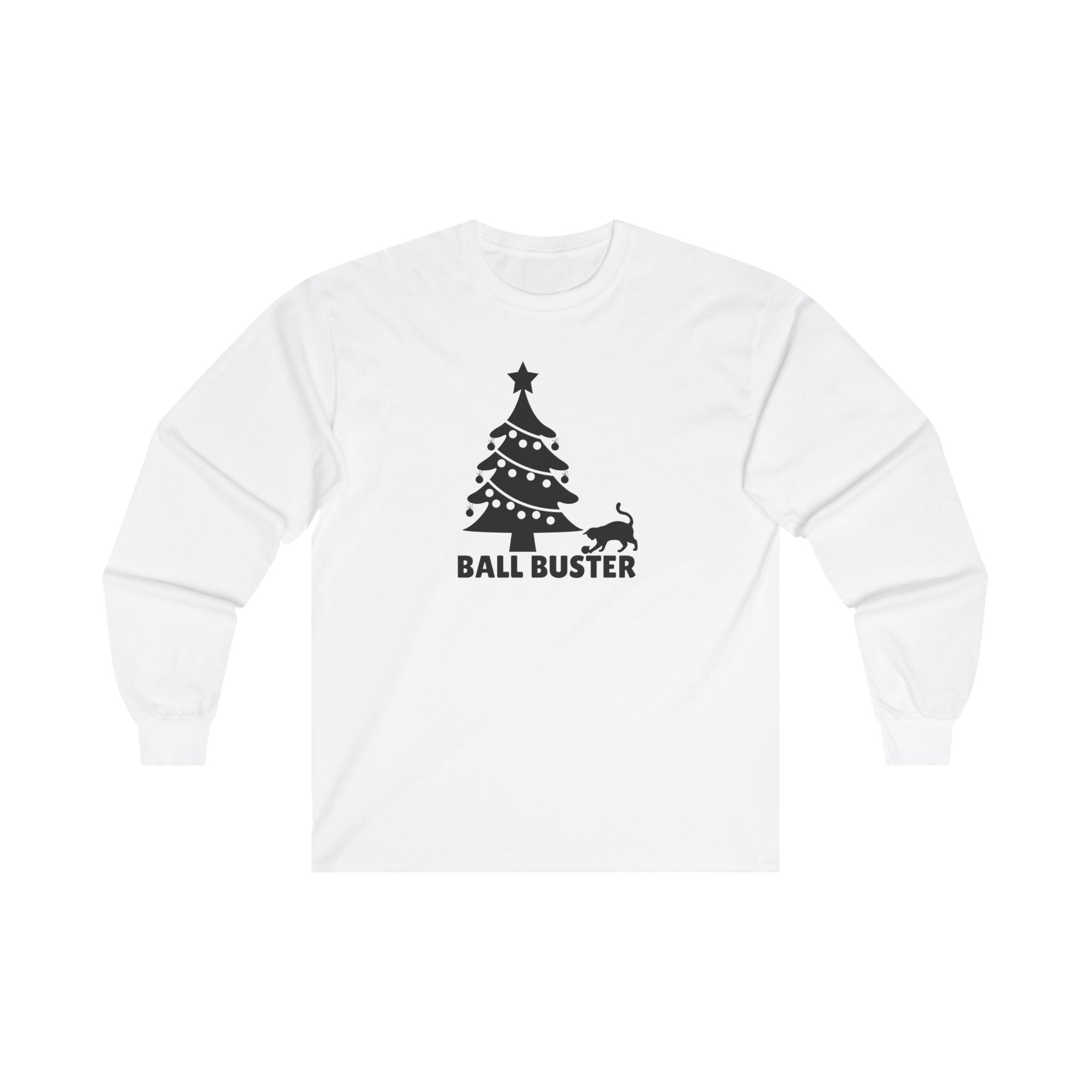 Photo depicting the ​Ball Buster Unisex Ultra Cotton Long Sleeve Tee from EpiAl's Shop.