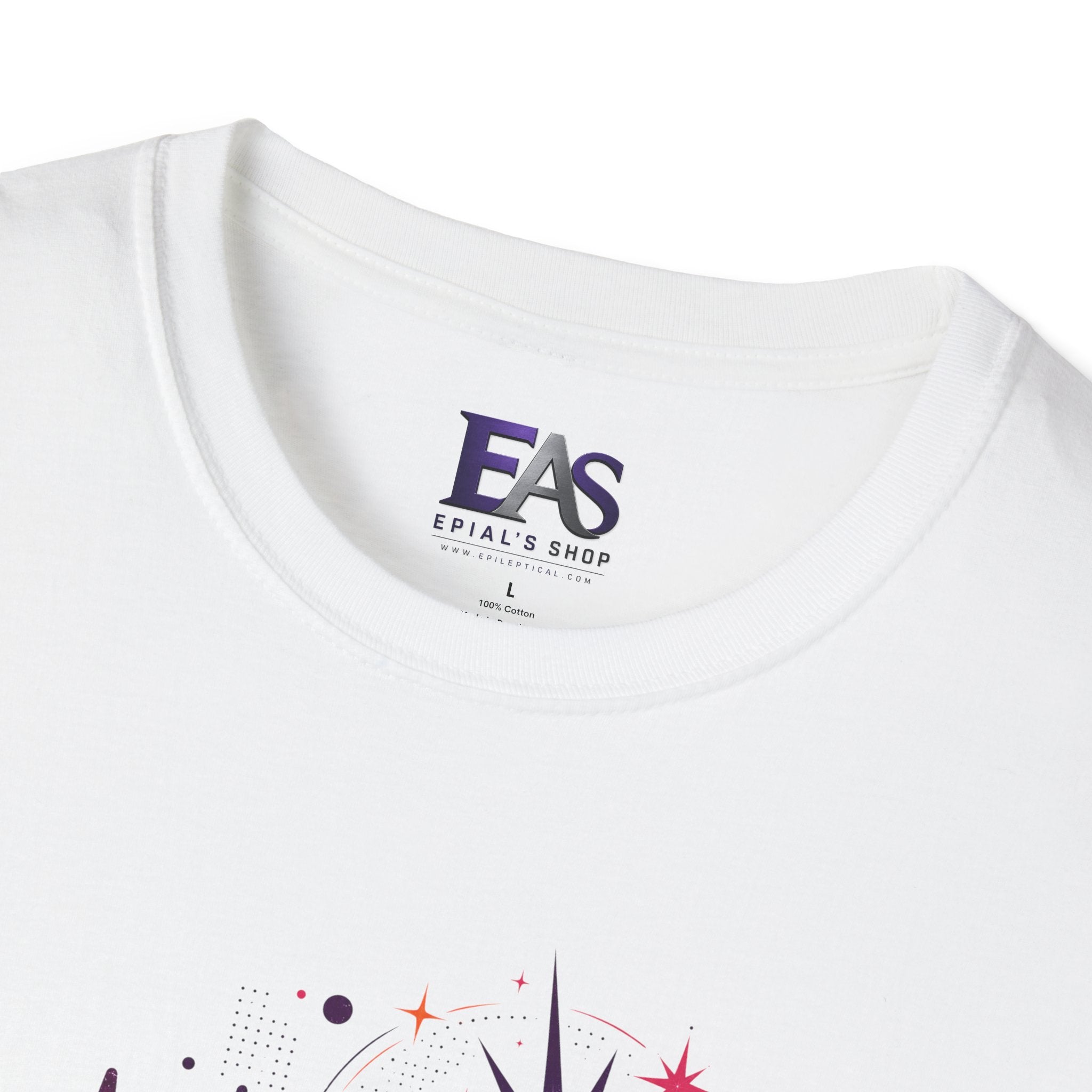 Static & Stardust Retro Epilepsy Awareness T-Shirt | Abstract Brainwave Tee