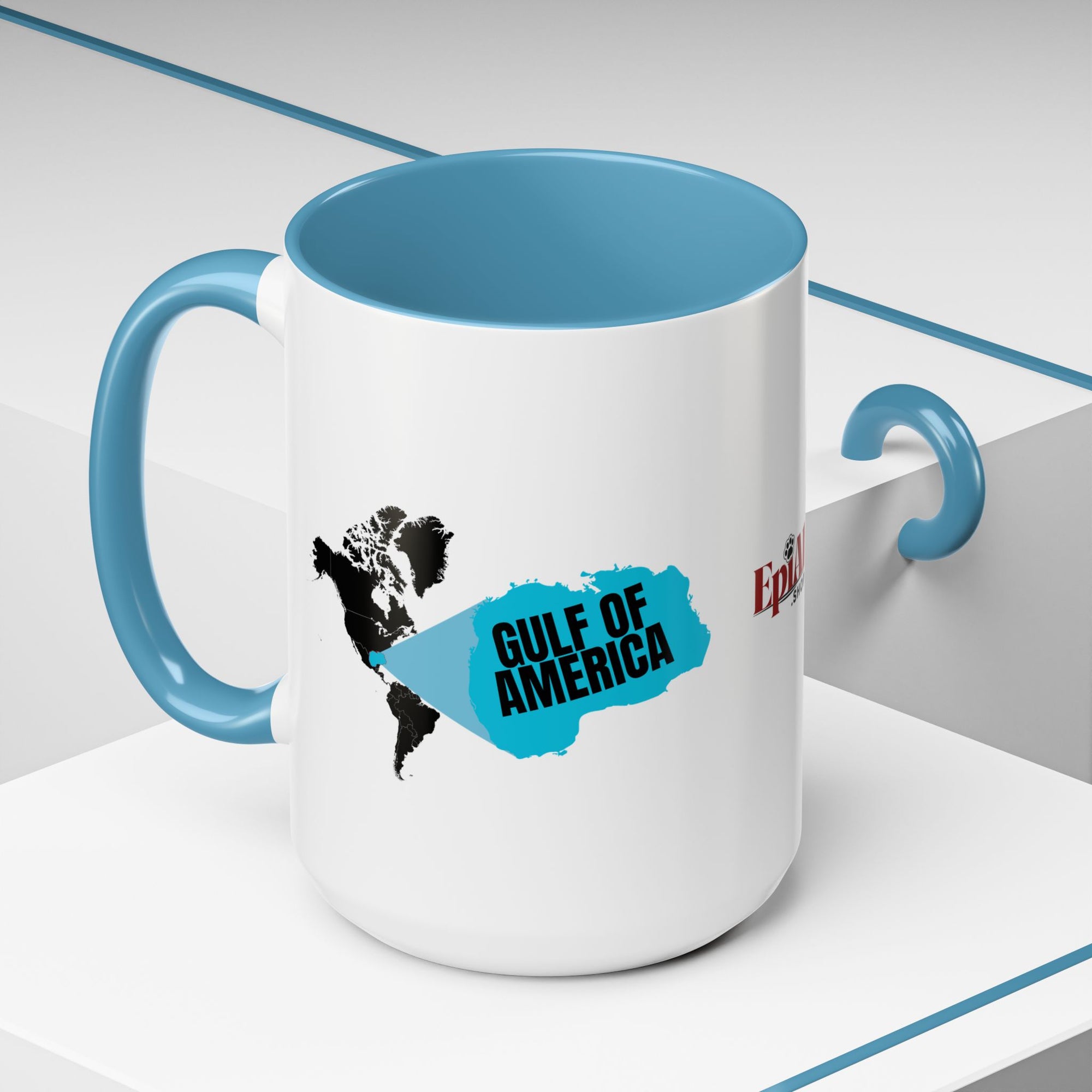 American Gulf Map Accent Coffee Mug