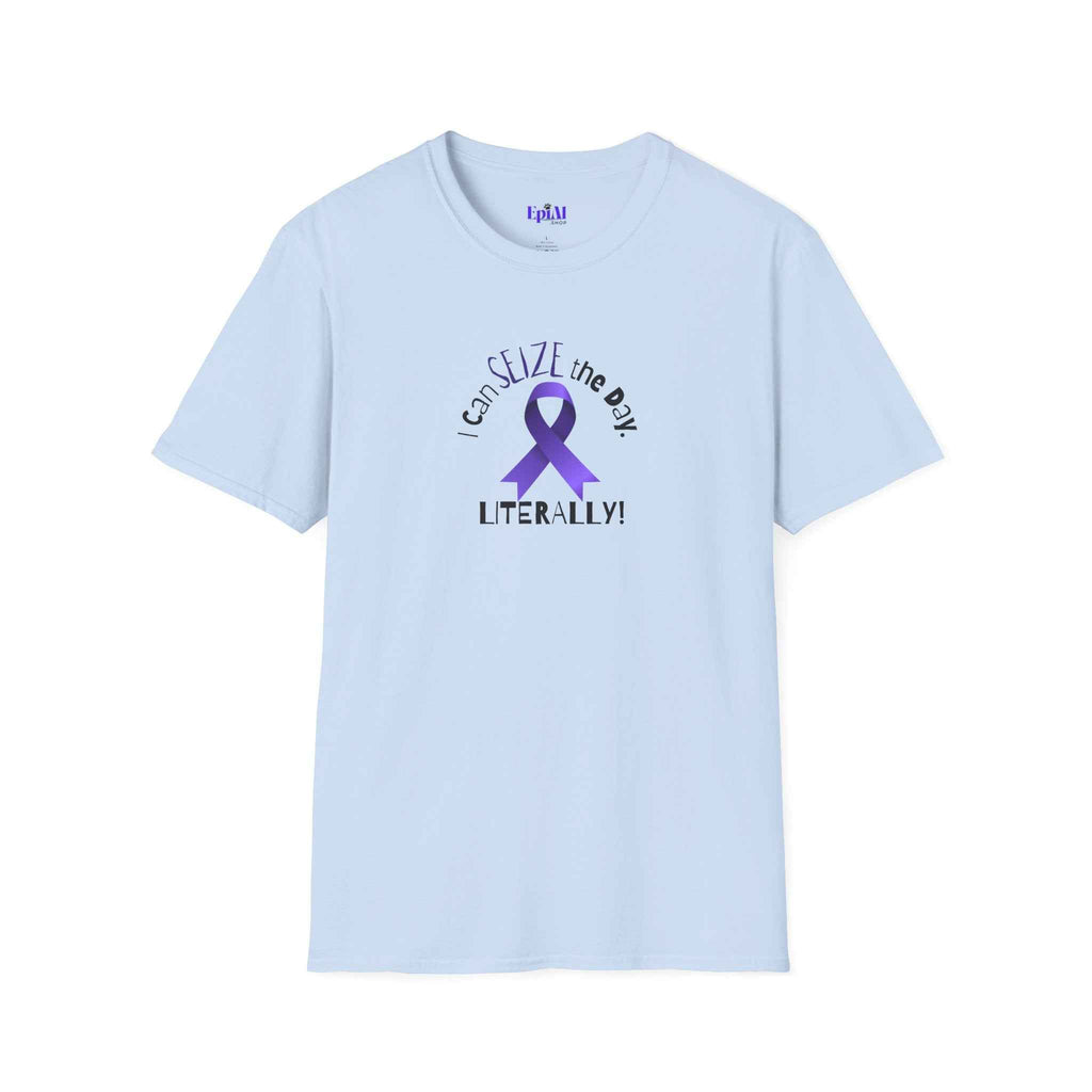 “I Can SEIZE the Day — Literally!” Epilepsy Awareness Pin Button (3")