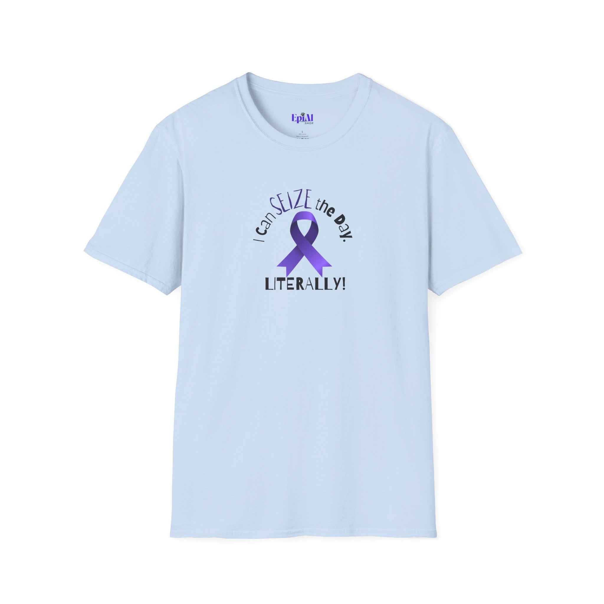 “I Can SEIZE the Day — Literally!” Epilepsy Awareness Pin Button (3")