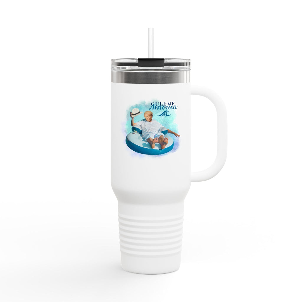 Trump Gulf of America Insulated Travel Mug - 40oz Printify