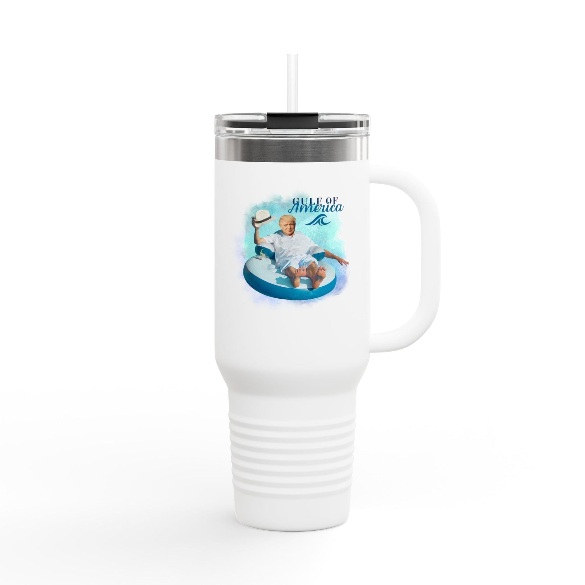 Trump Gulf of America Insulated Travel Mug - 40oz Printify