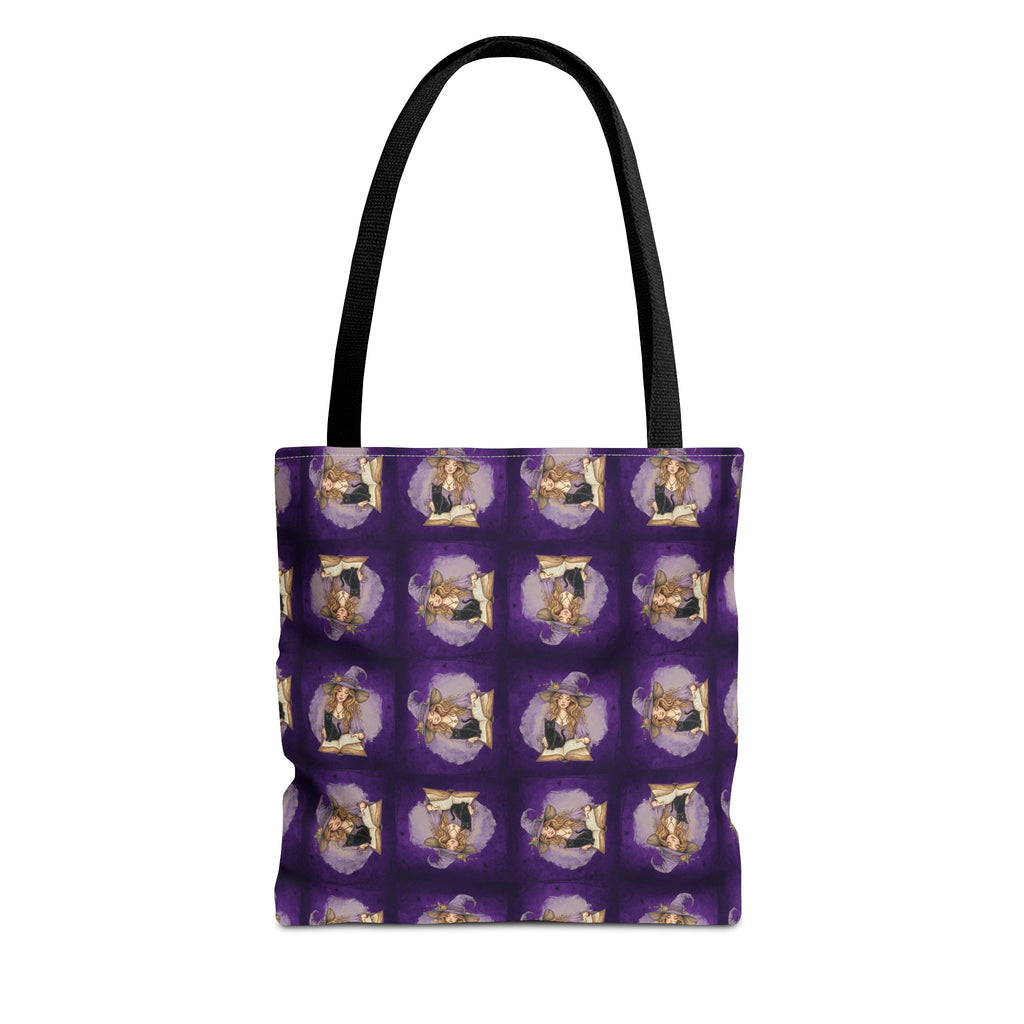 Vibrant Witchy Cat Lady Tote Bag