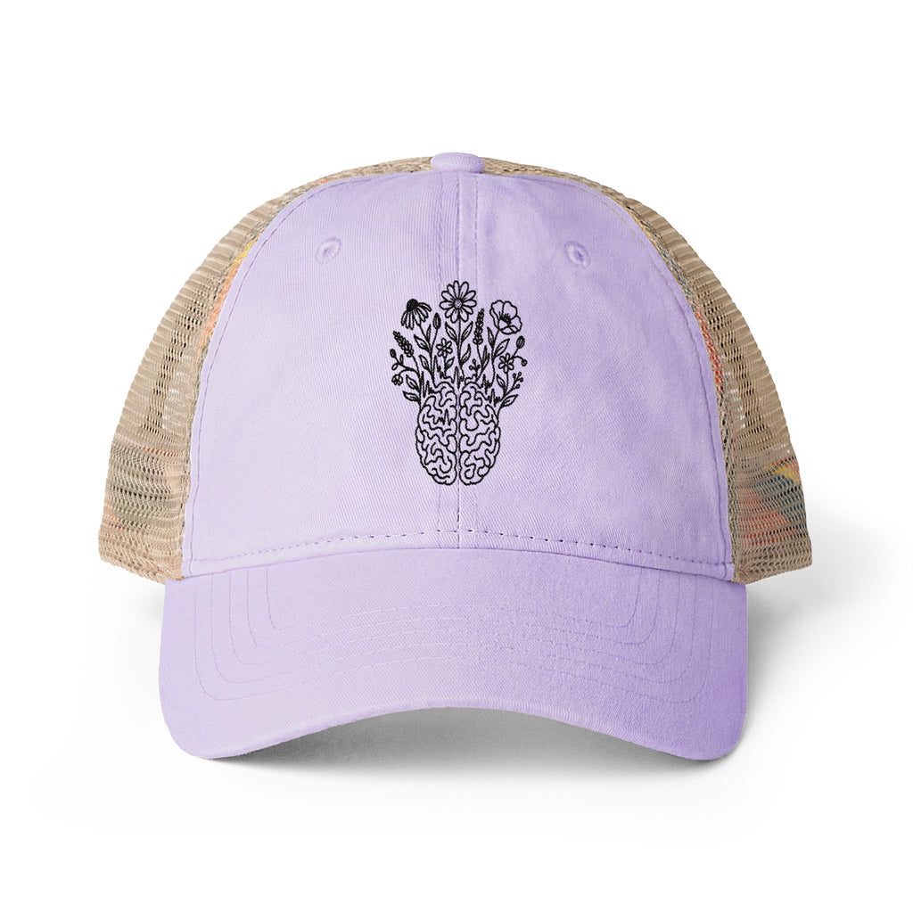 Electric Wildflower Epilepsy Awareness Ponytail Trucker Hat