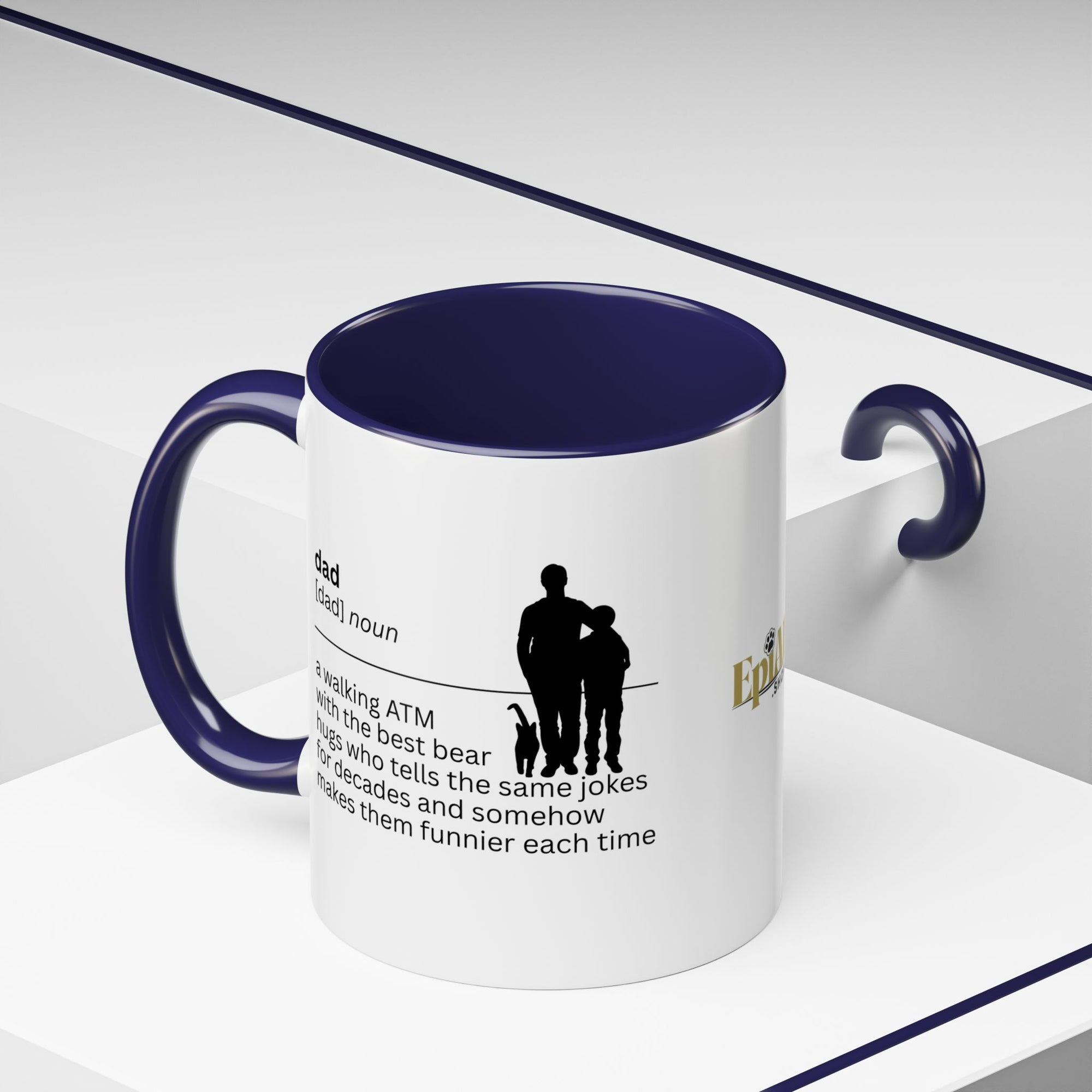 Dad ATM Accent Coffee Mug - Perfect Gift for Dads