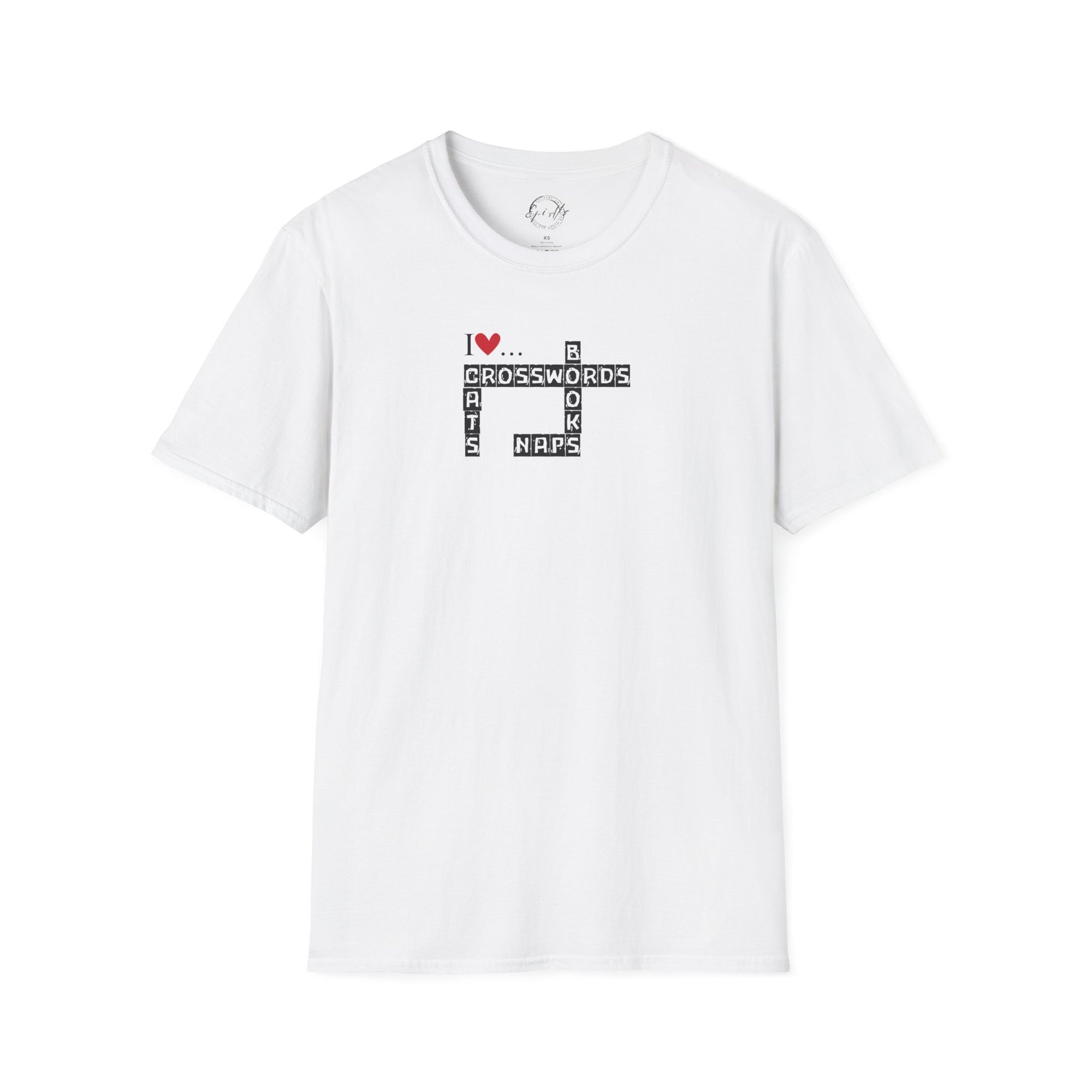 Crosswords and Cats Unisex Softstyle T-Shirt