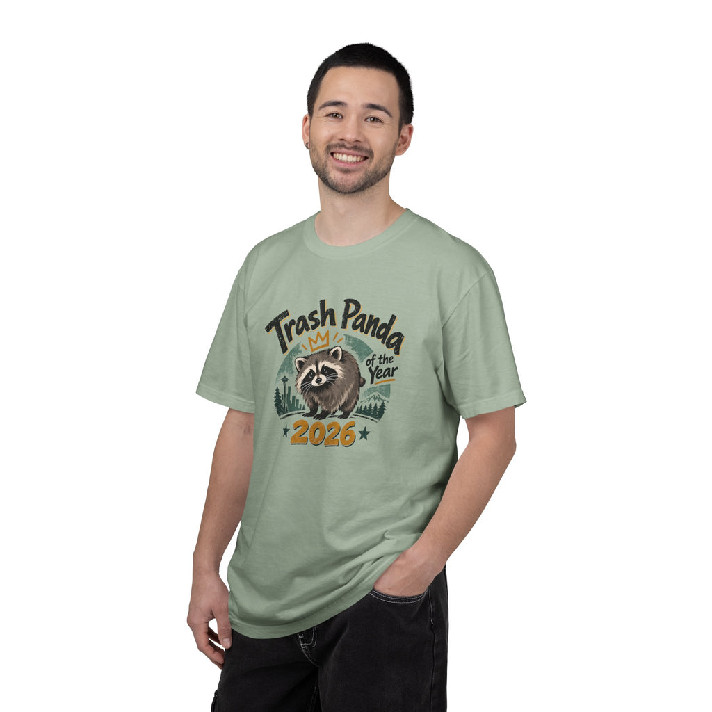 Trash Panda of the Year 2026 Garment-Dyed T-Shirt | Jimothy-Inspired Raccoon Tee