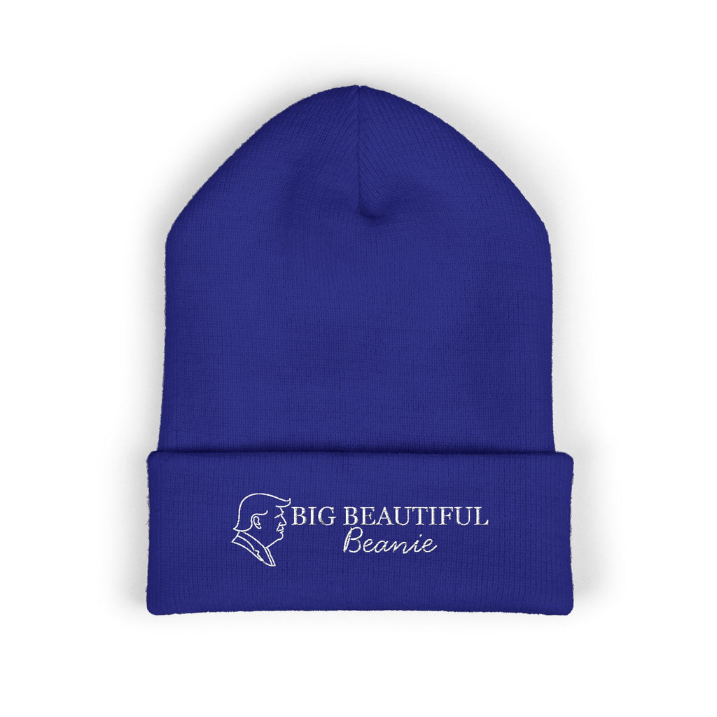 Big Beautiful Beanie — Embroidered Cuffed Knit Hat