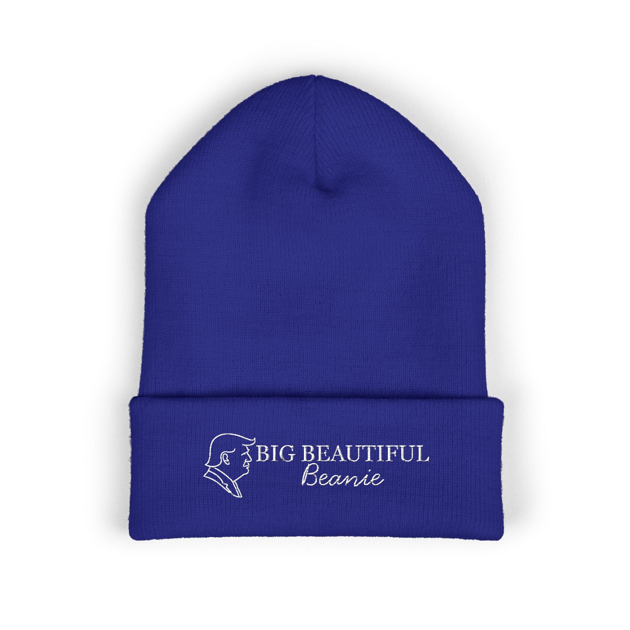 Big Beautiful Beanie — Embroidered Cuffed Knit Hat