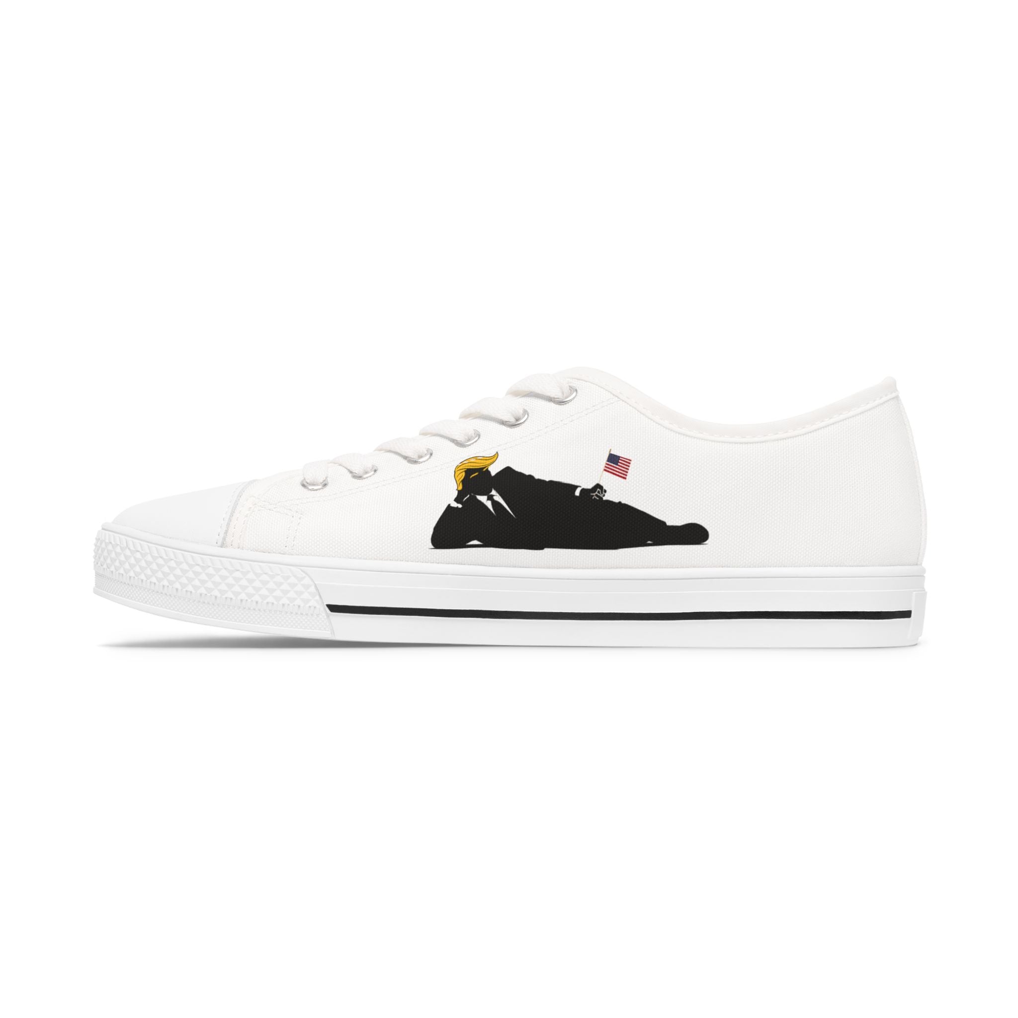 Confidence, Casually – Political Parody Low Top Sneakers for Women