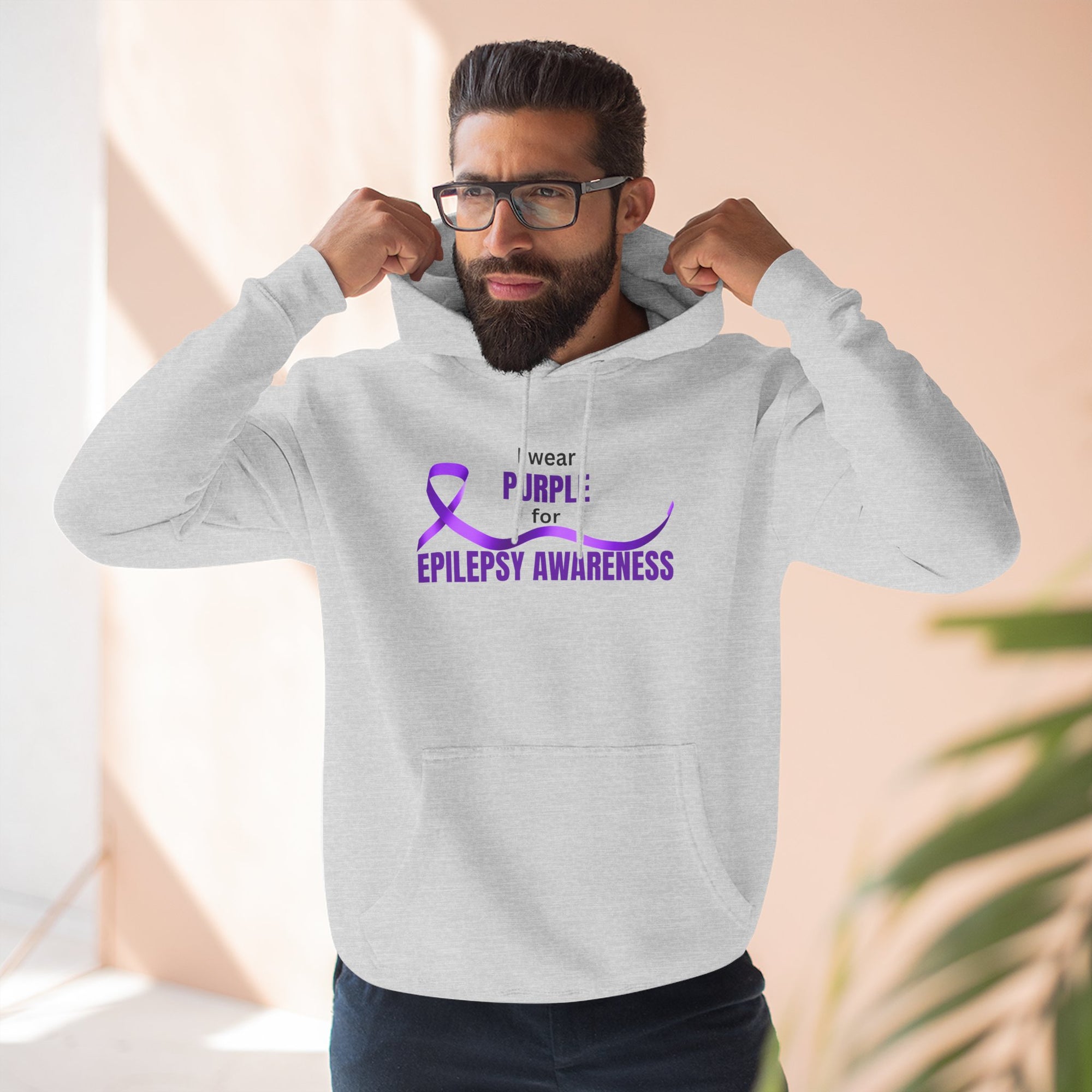 I Wear Purple Epilepsy Awareness Hoodie