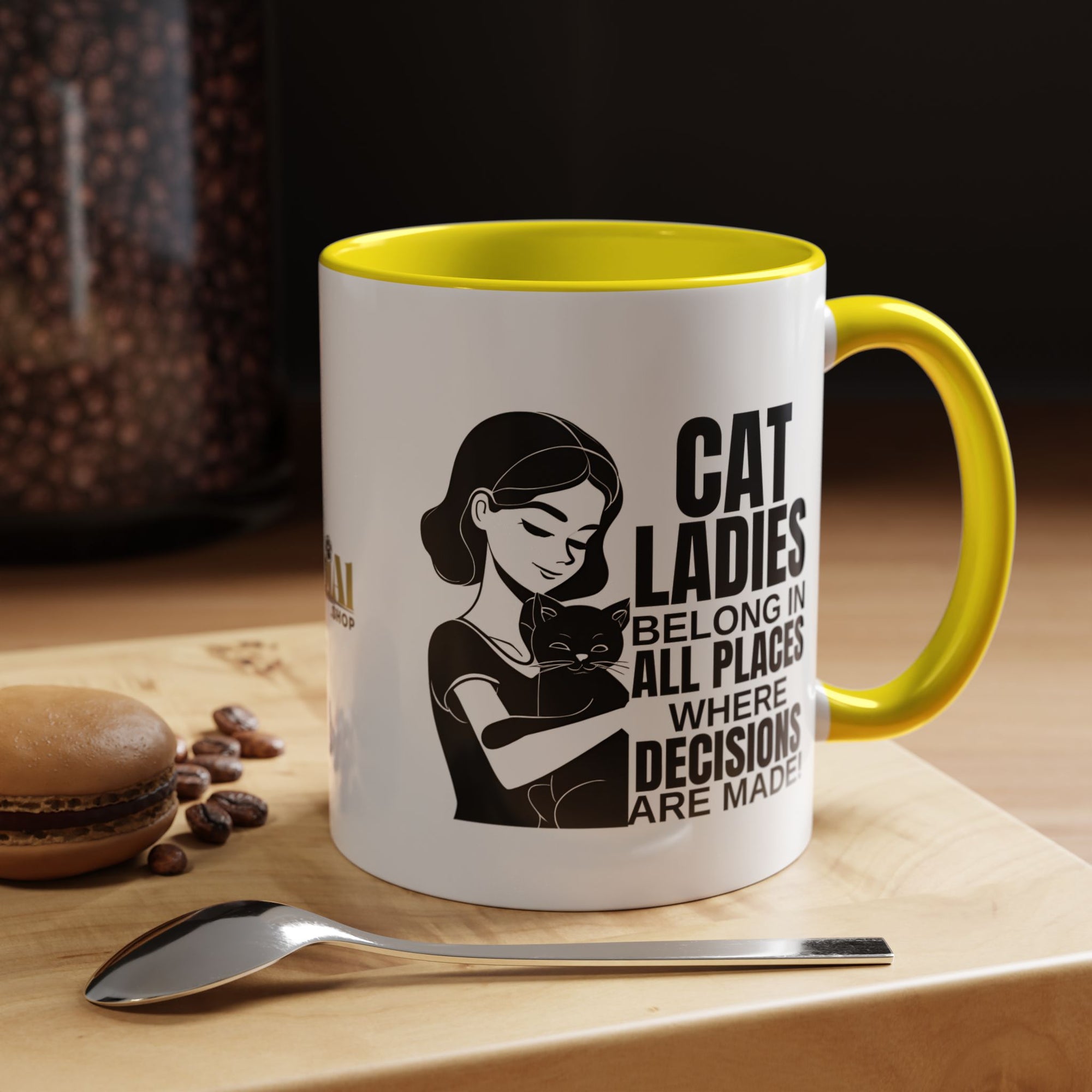 Cat Ladies Belong Accent Mug