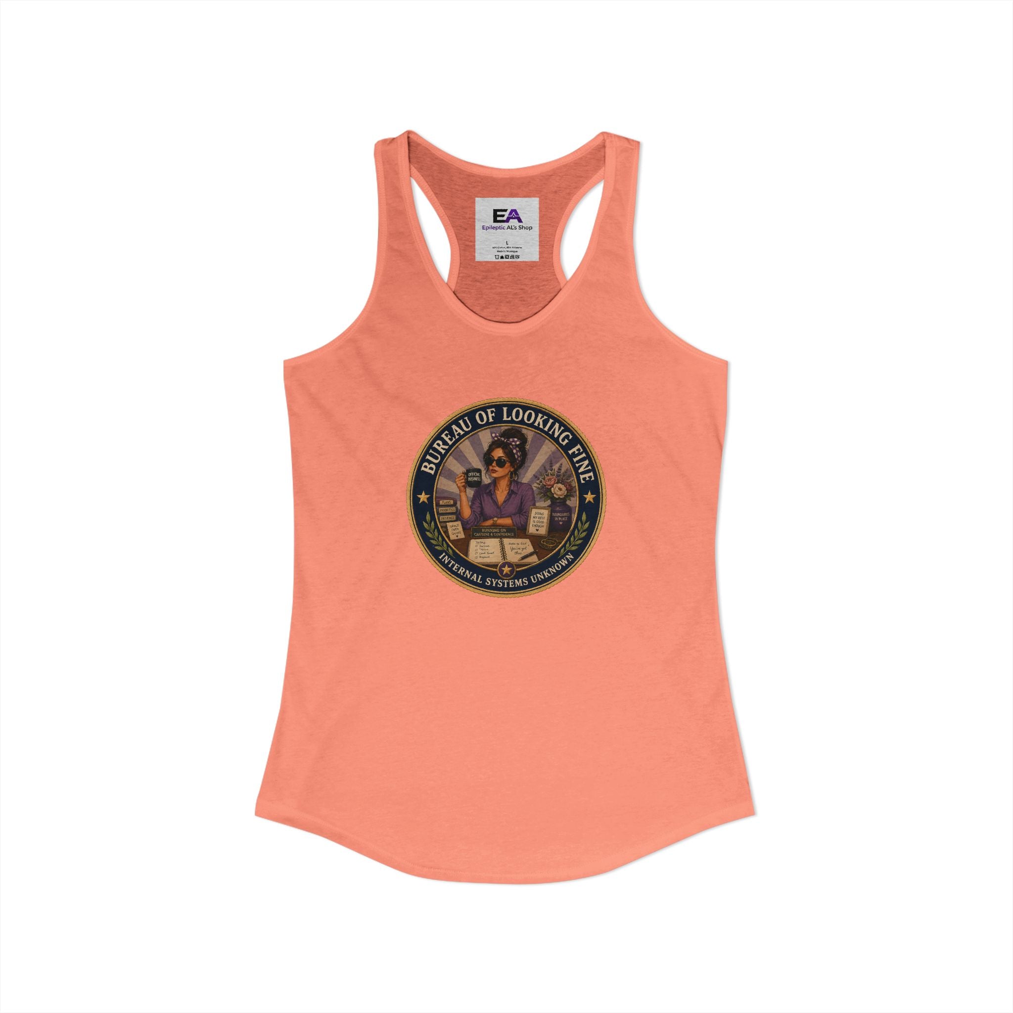 Bureau of Looking Fine Women's Racerback Tank Top – Internal Systems Unknown