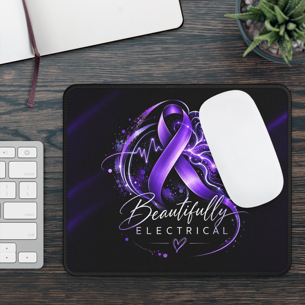 Beautifully Electrical Epilepsy Awareness Mouse Pad
