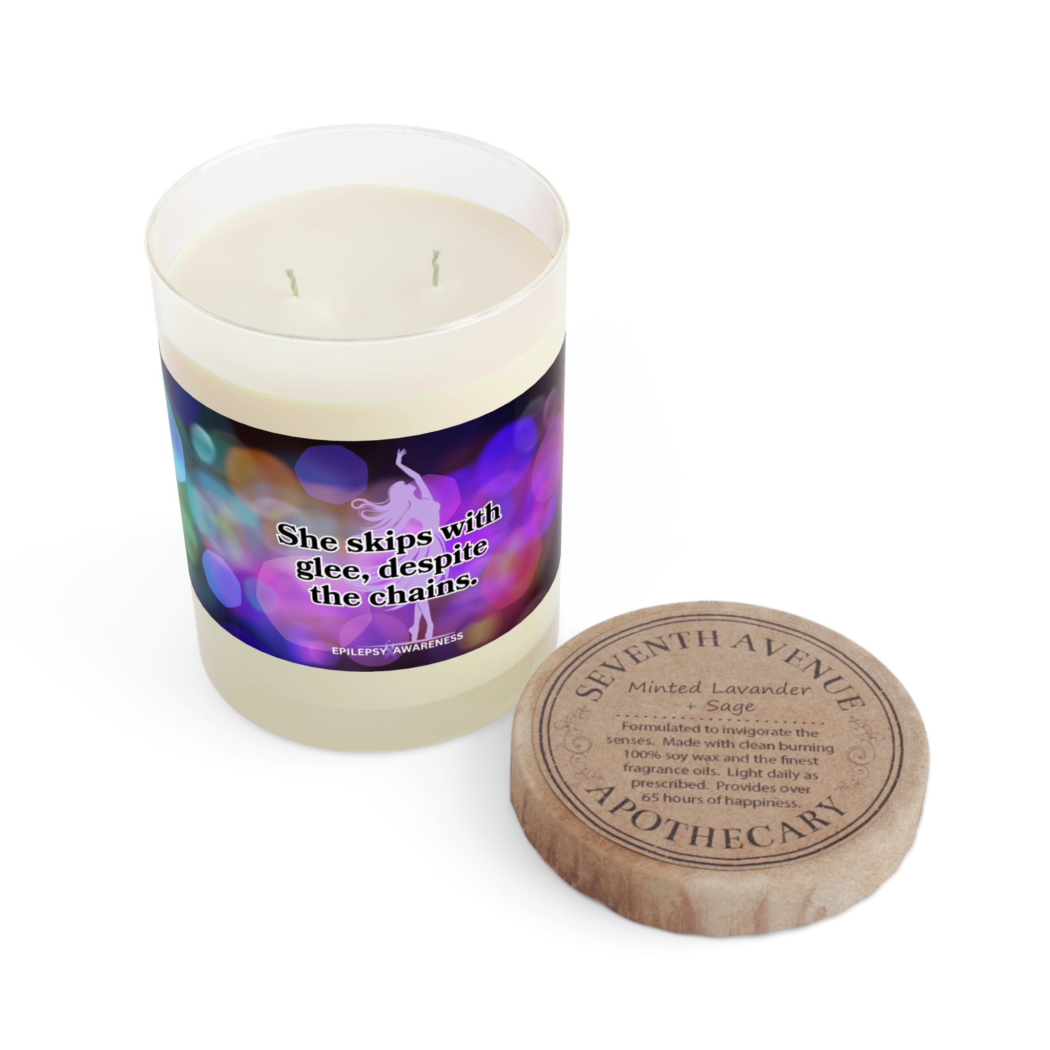 Skips with Glee Scented Candle - Full Glass, 11oz - EpiAl's Shop
