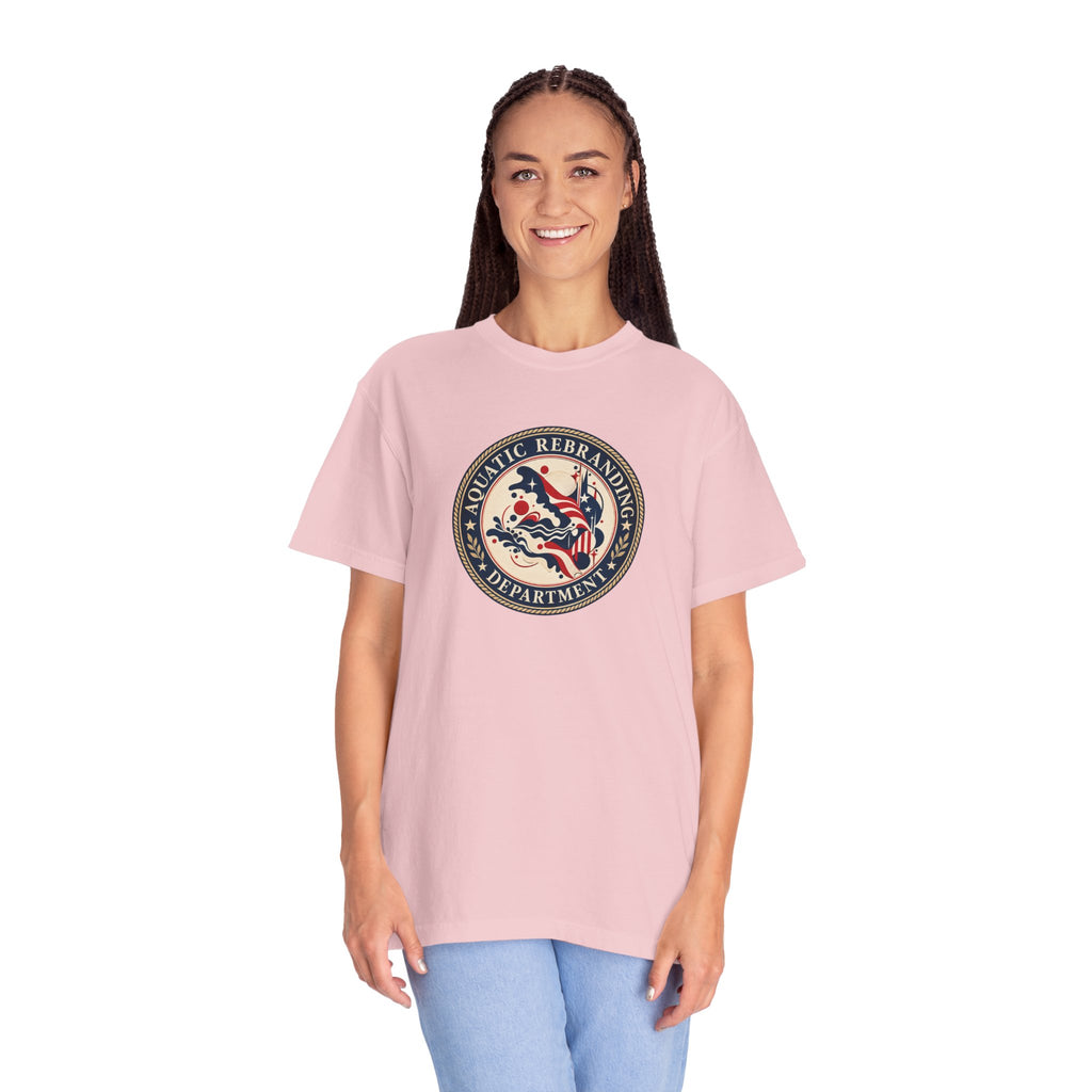 Aquatic Rebranding Department Garment-Dyed Unisex T-Shirt