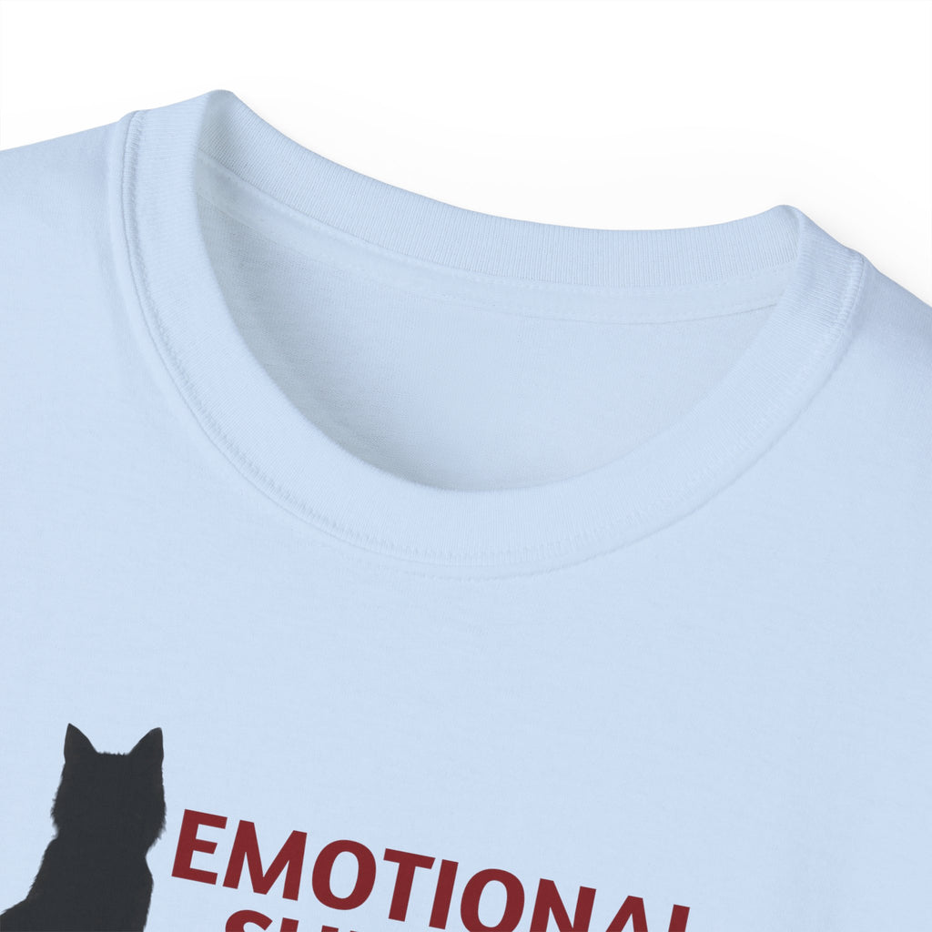 Emotional Support Cat Shirt, Unisex Ultra Cotton Tee - T - Shirt - Epileptic Al’s Shop