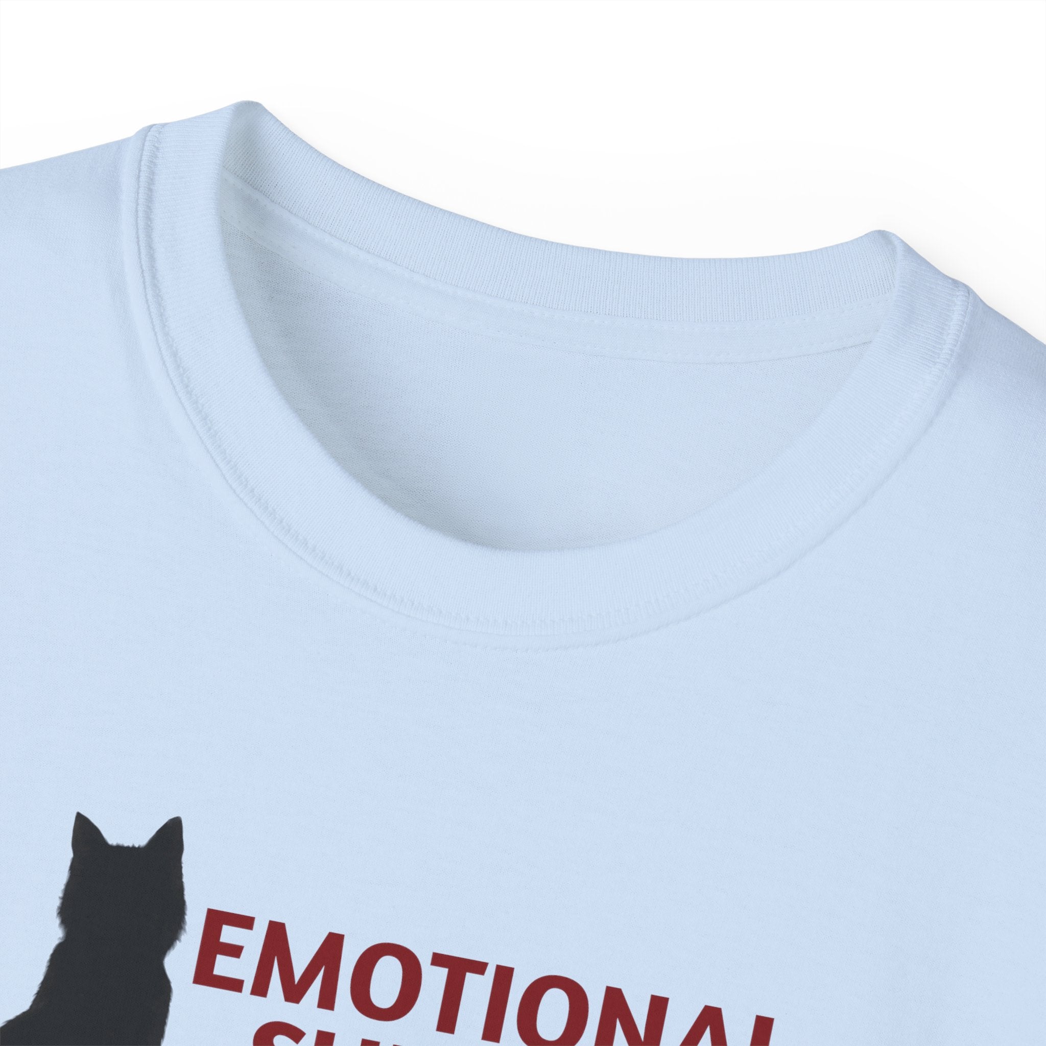 Emotional Support Cat Shirt, Unisex Ultra Cotton Tee - T - Shirt - Epileptic Al’s Shop
