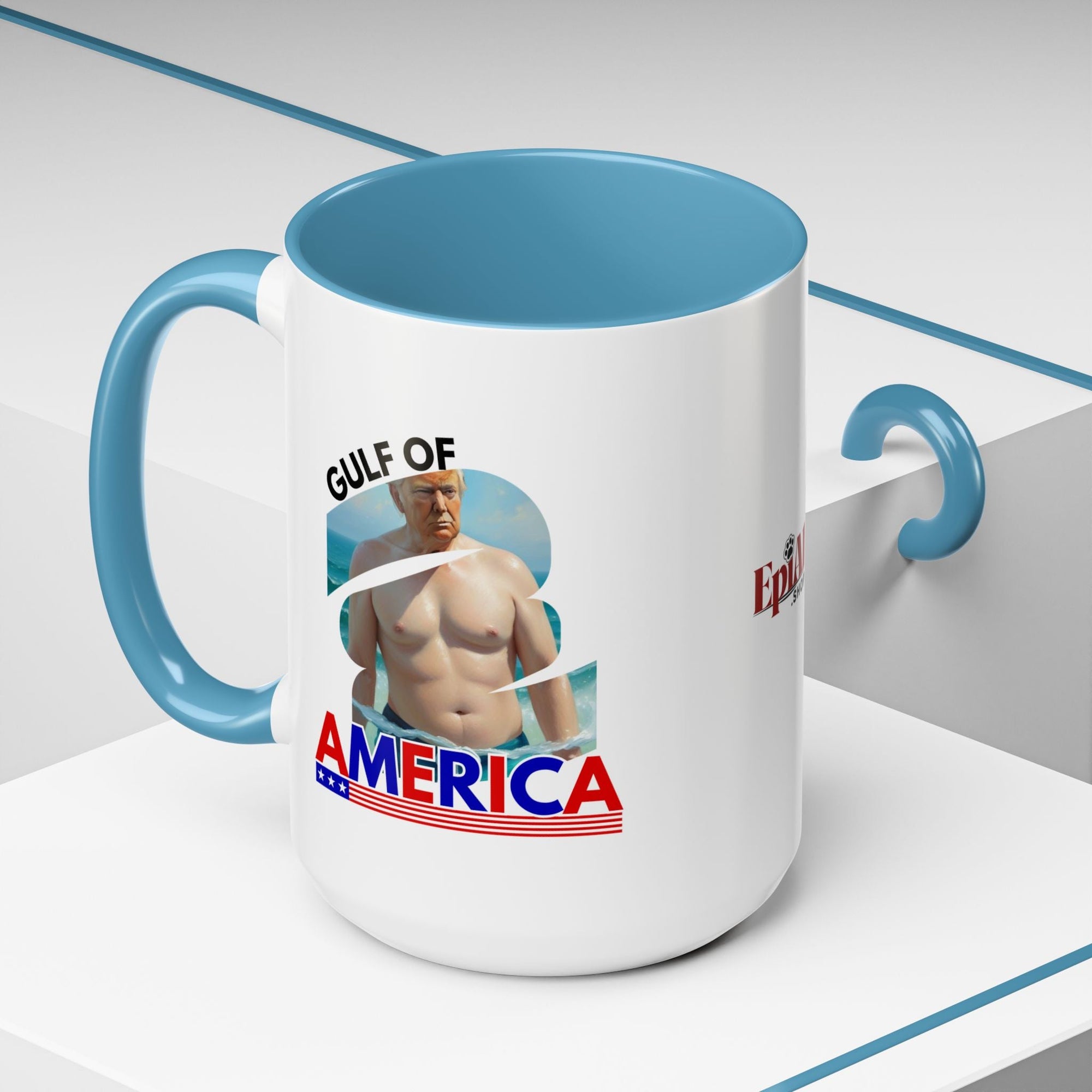 Trump's Gulf of America Accent Coffee Mug Printify