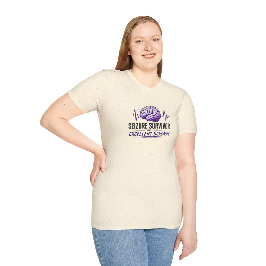 Seizure Survivor With Excellent Sarcasm Epilepsy T-Shirt