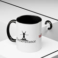 Photo depicting the ​Purrseverance Accent Coffee Mug (11, 15oz) from EpiAl's Shop.