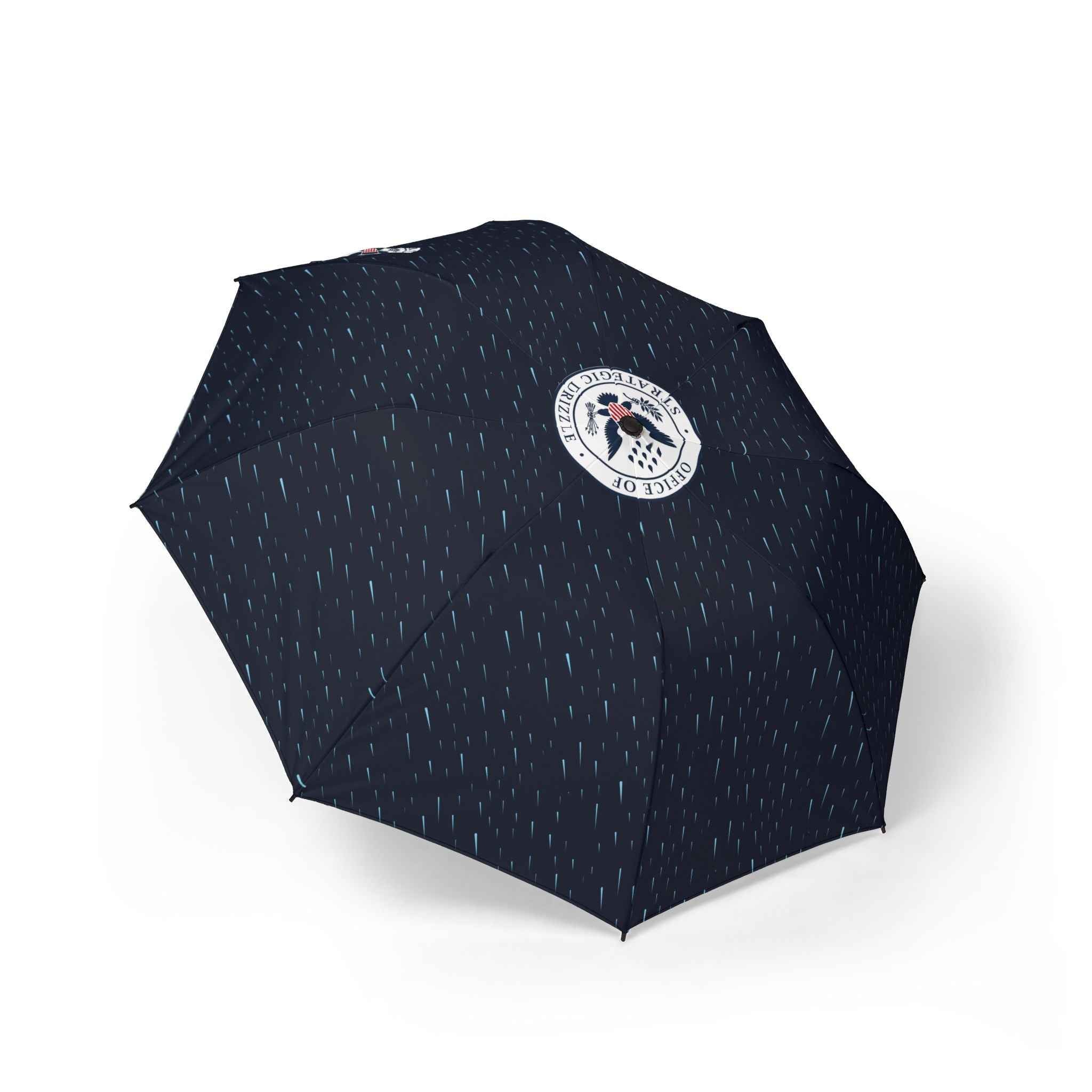 Office of Strategic Drizzle Umbrella | Minimalist Rainy Day Government Seal