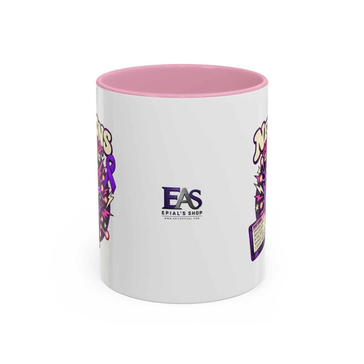 Neurons Gone Wild: Greatest Hits Epilepsy Awareness Accent Coffee Mug (11oz/15oz)