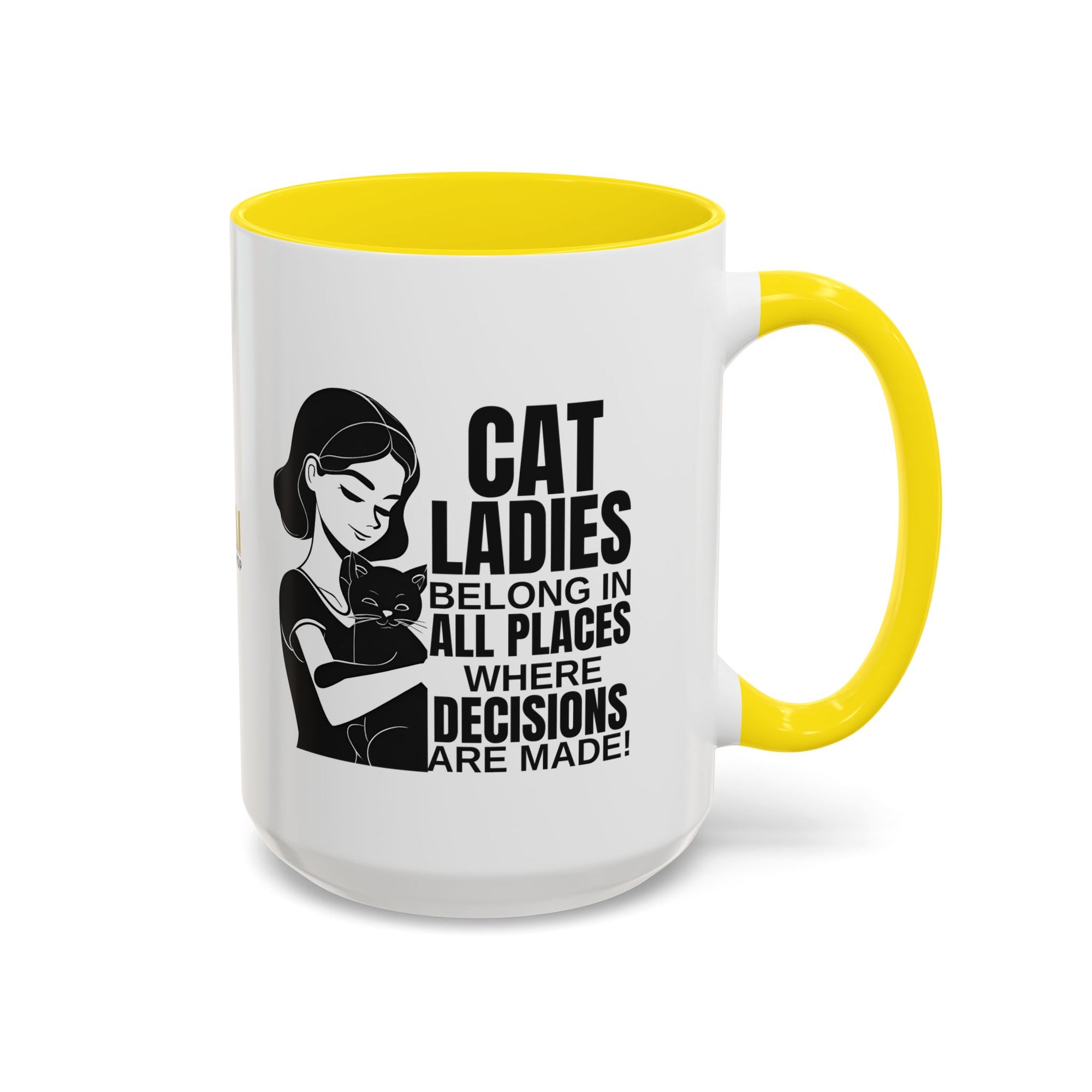 Cat Ladies Belong Accent Mug