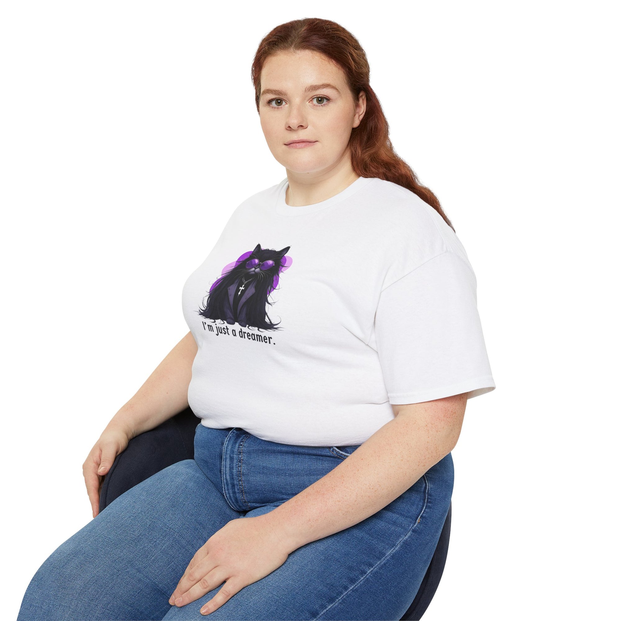 Just a Dreamer Ozzy Cat Graphic Tee