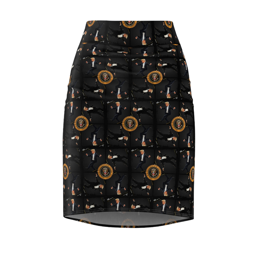 Stylish Dancing Trump Women's Pencil Skirt