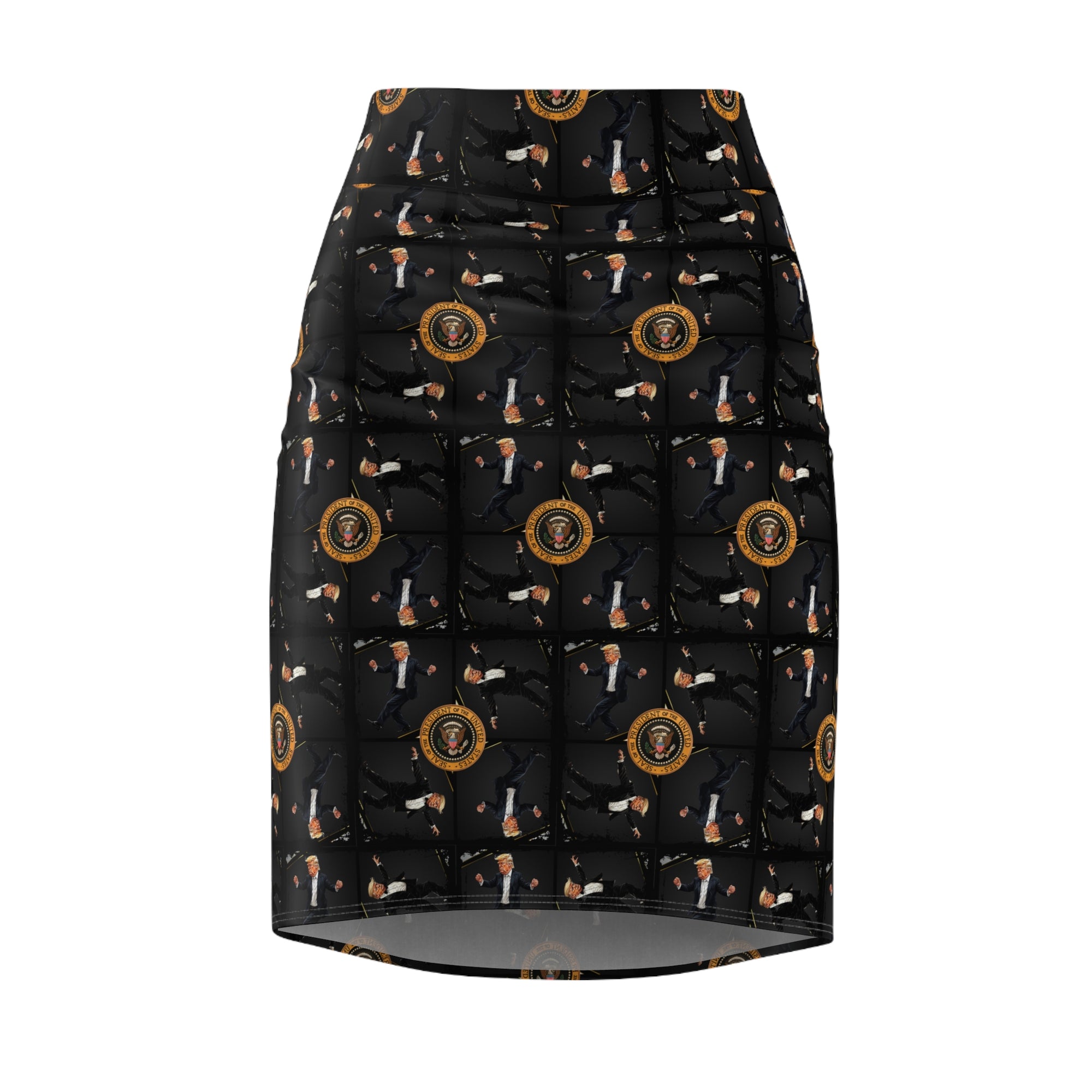 Stylish Dancing Trump Women's Pencil Skirt