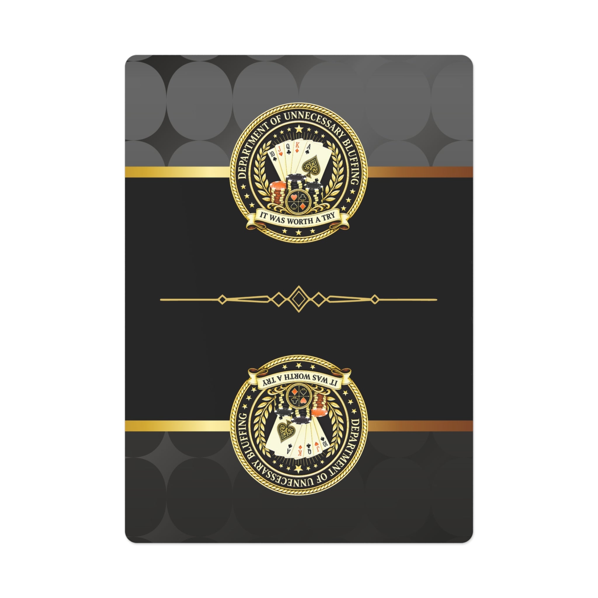 It Was Worth a Try Playing Cards