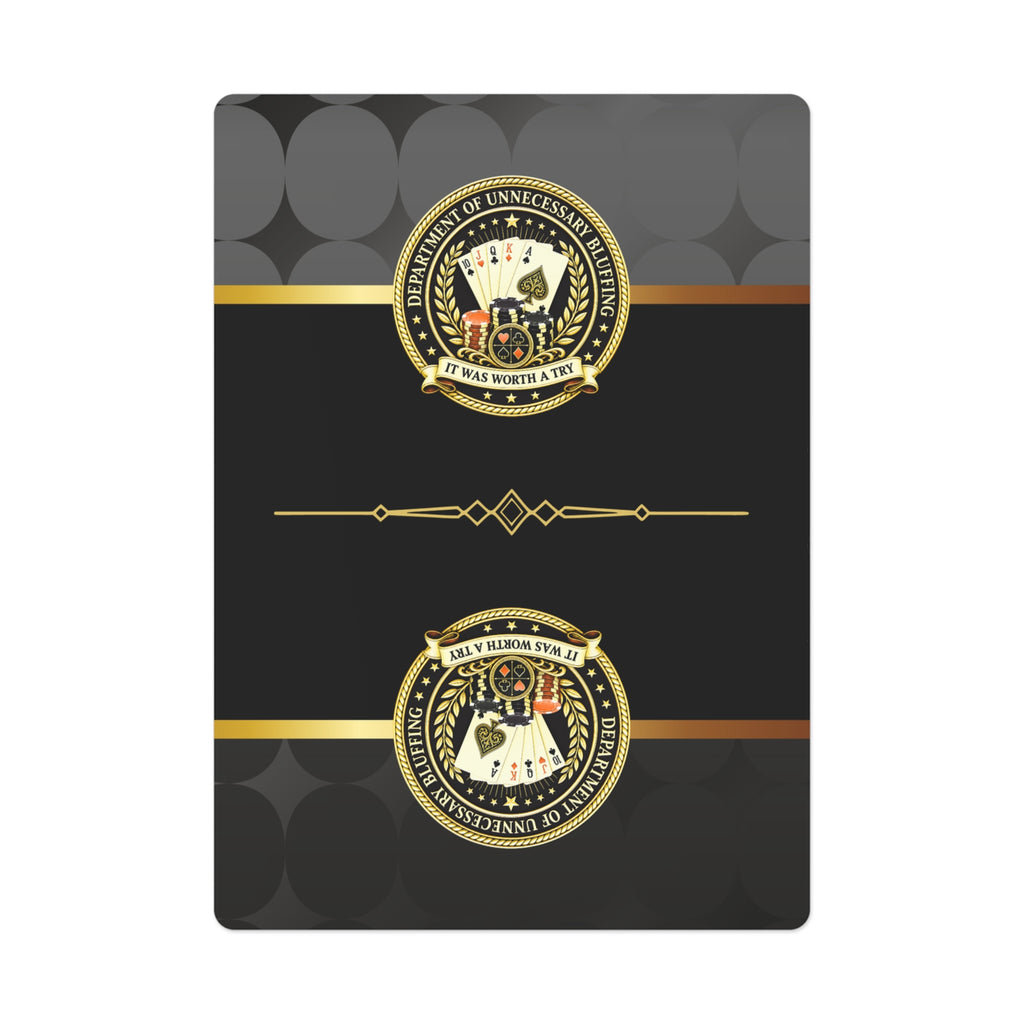 It Was Worth a Try Playing Cards