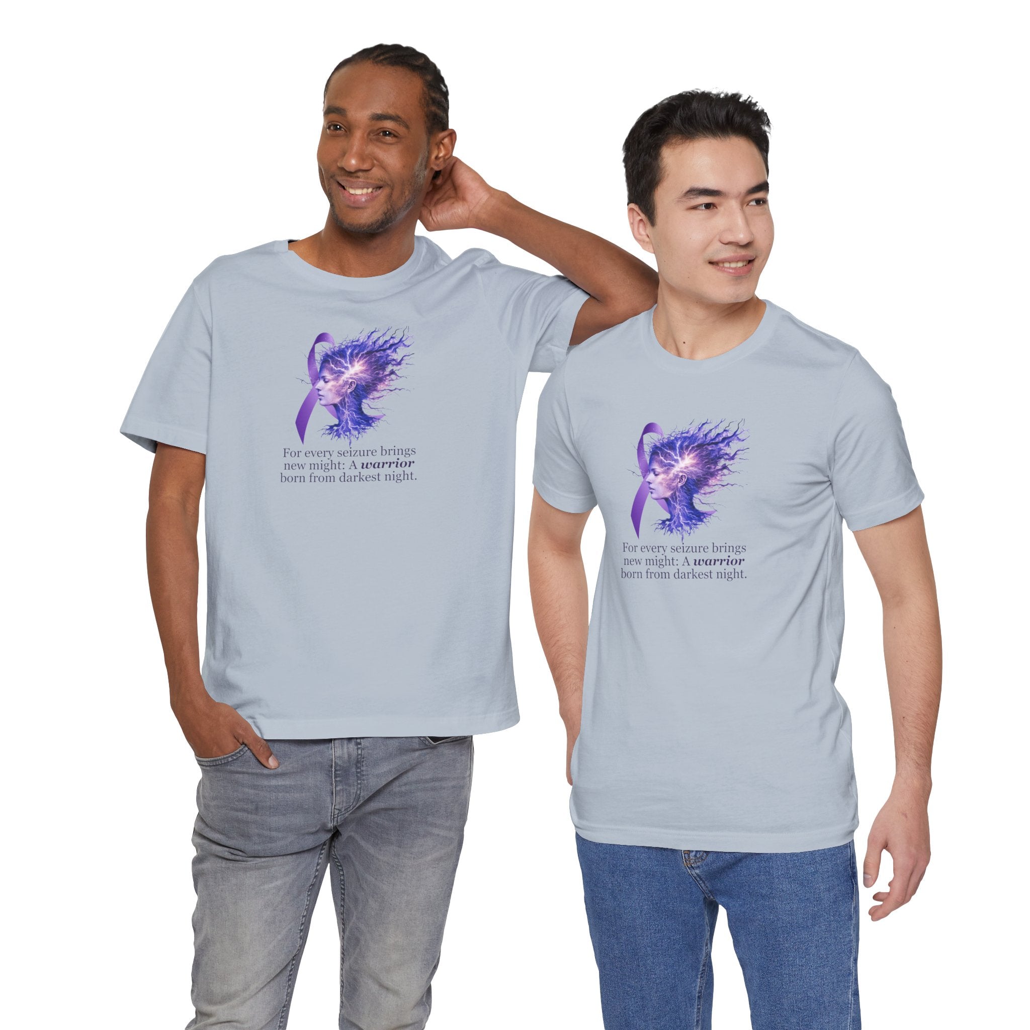 Photo depicting the ​A Warrior is Born Unisex Jersey Short Sleeve Tee from EpiAl's Shop.