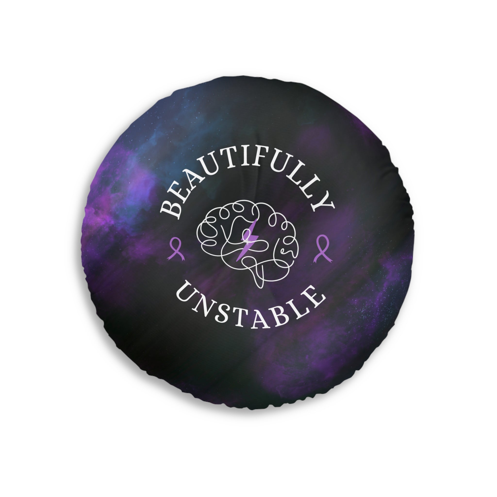 Beautifully Unstable Purple Awareness Floor Pillow – Neuro Awareness Meditation Cushion