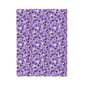 Purple Paw Print Plush Blanket | Cat & Dog Lover Cozy Throw Blanket