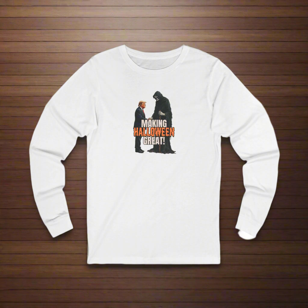 Halloween Humor Long Sleeve Tee for Adults