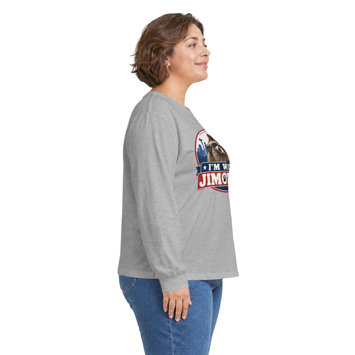 I’m With Jimothy Raccoon Long Sleeve T-Shirt