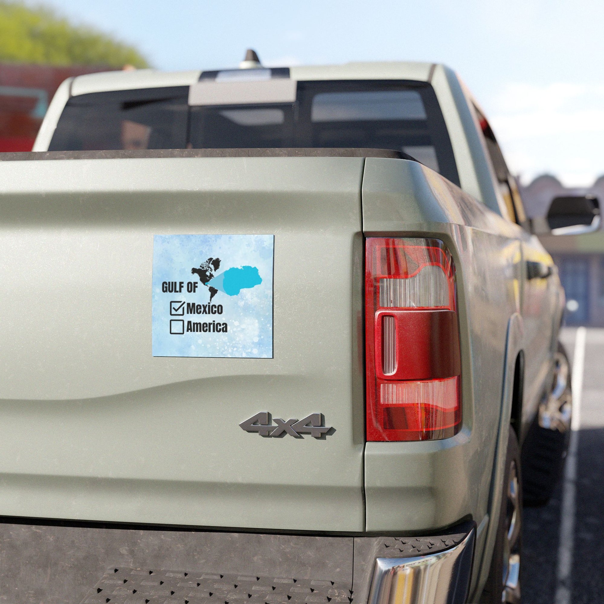 Gulf of Mexico Checkbox Car Magnet