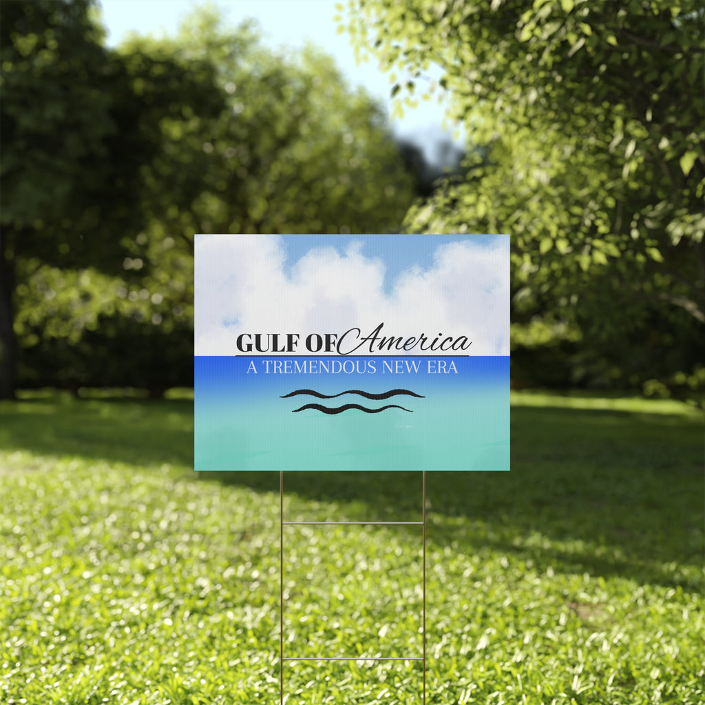 American Gulf Plastic Yard Sign
