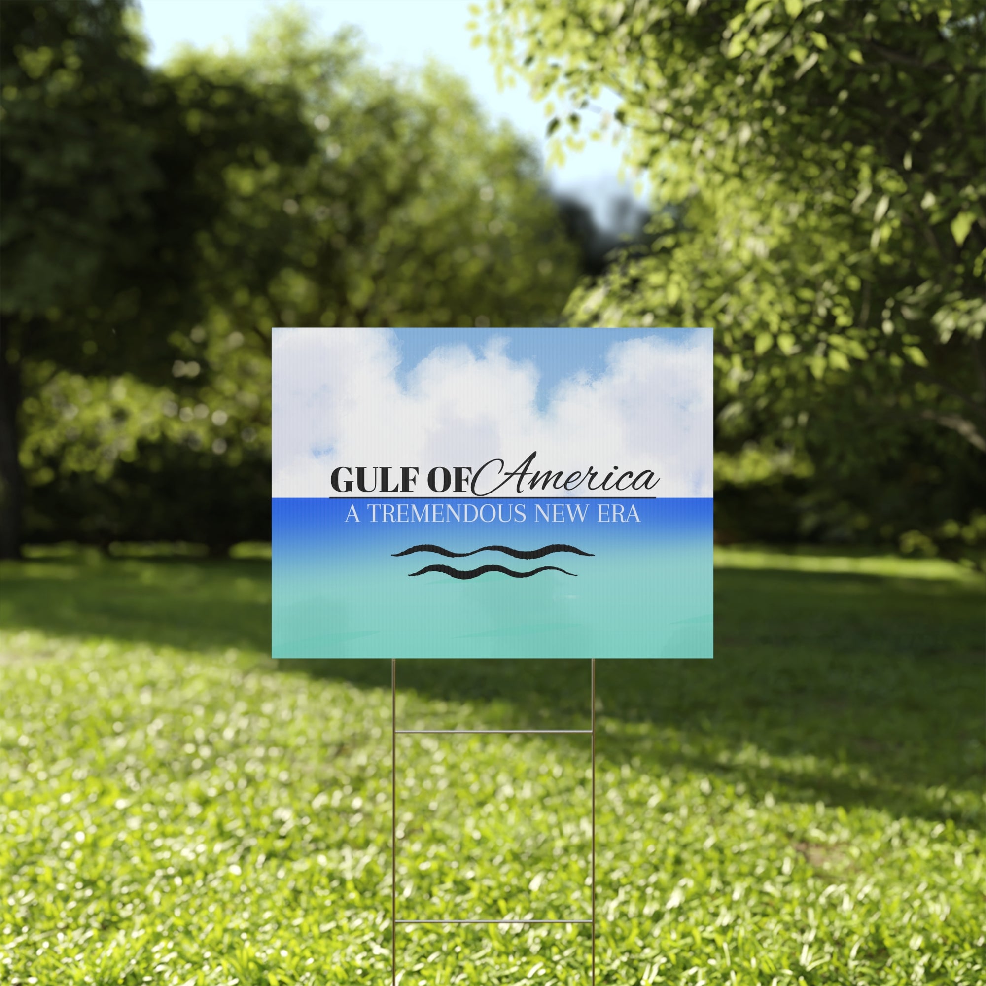 American Gulf Plastic Yard Sign