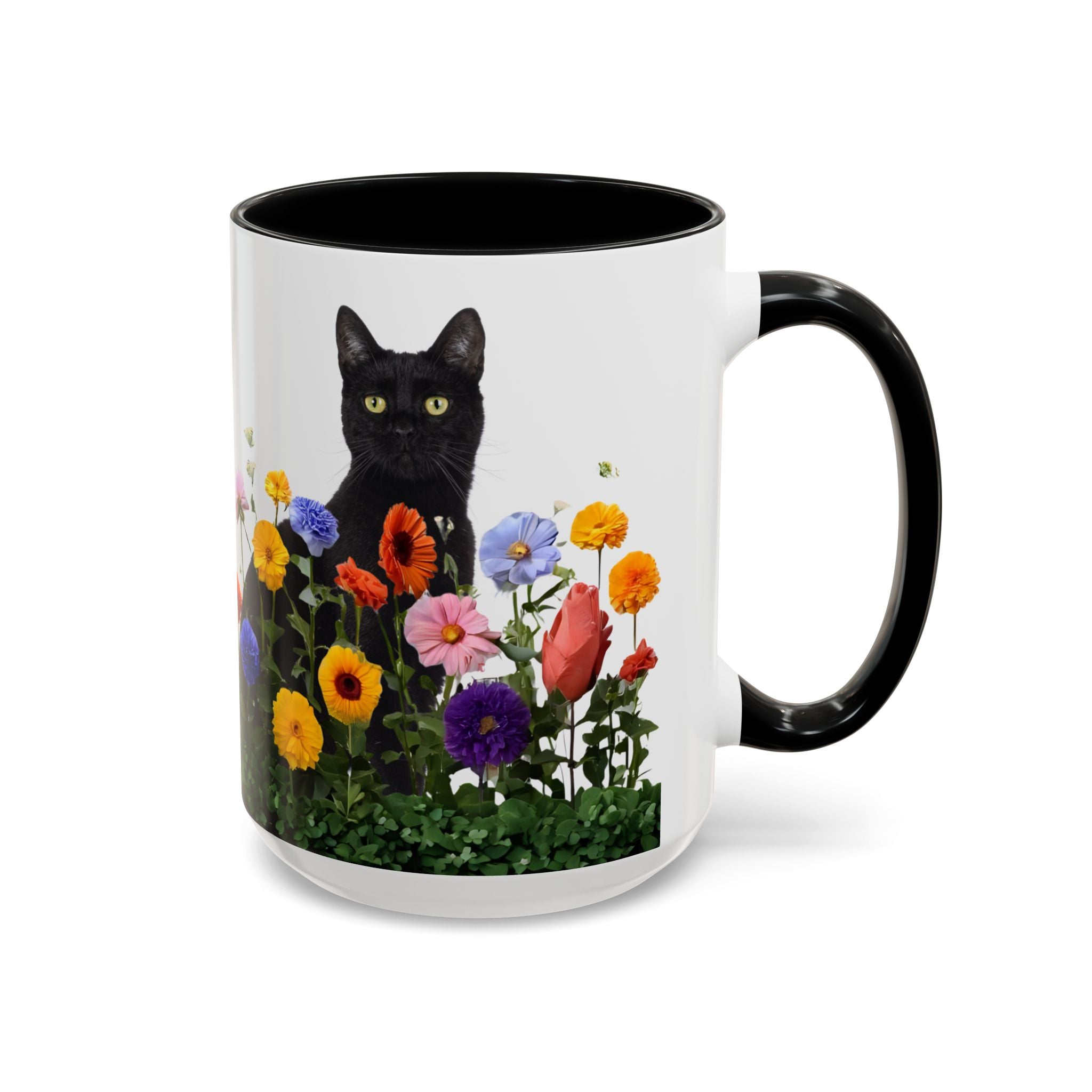 Floral Cats Coffee Mug - 11 oz/15 oz