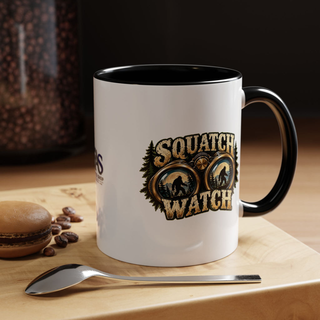 Squatch Watch Bigfoot Mug | Two-Tone Sasquatch Coffee Cup (11oz/15oz)