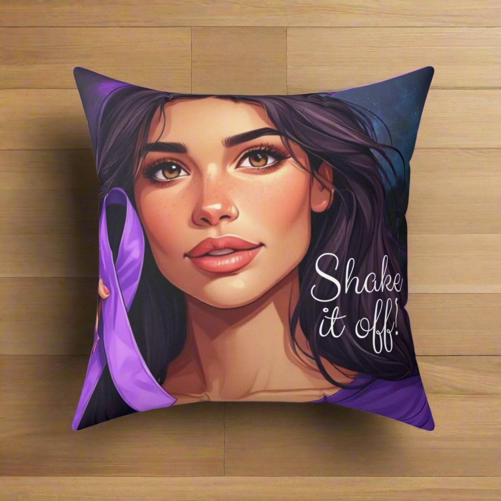 Motivational Shake It Off Decorative Pillow, Home Decor