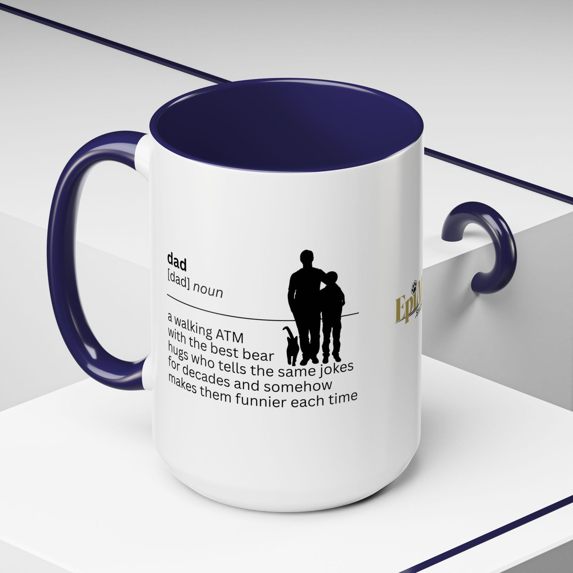 Dad ATM Accent Coffee Mug - Perfect Gift for Dads
