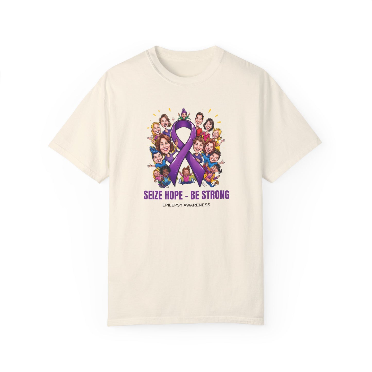 Epilepsy Awareness Unisex Garment-Dyed T-Shirt - Seize Hope, Be Strong