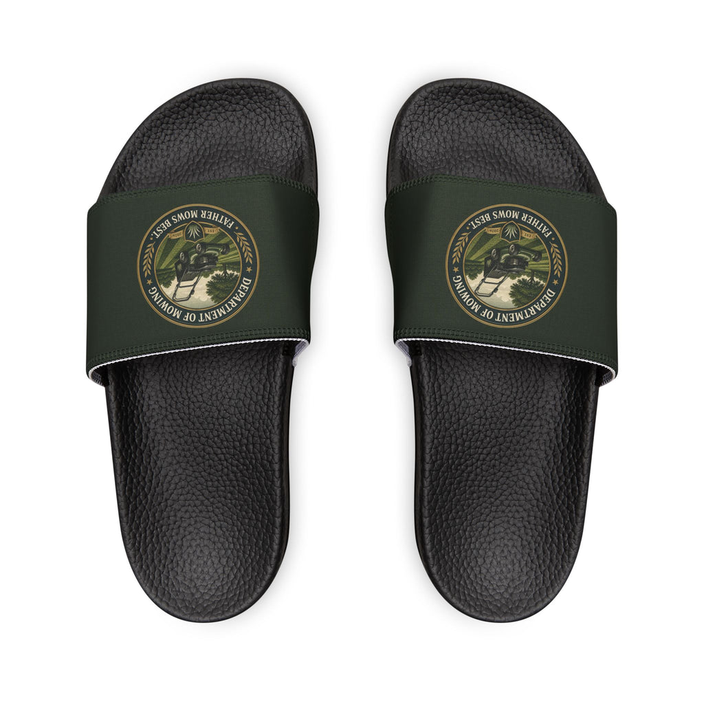 Department of Mowing Men's Slide Sandals – Father Mows Best Comfort Slides